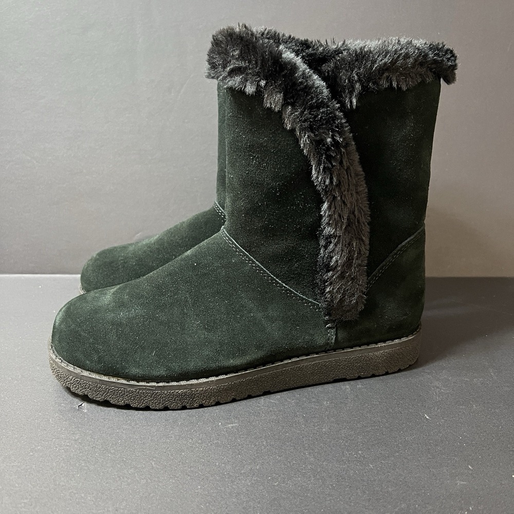 Women's Daniah Suede Mid Boots Universal Thread Size 8 Black Outdoor 096 09 3531